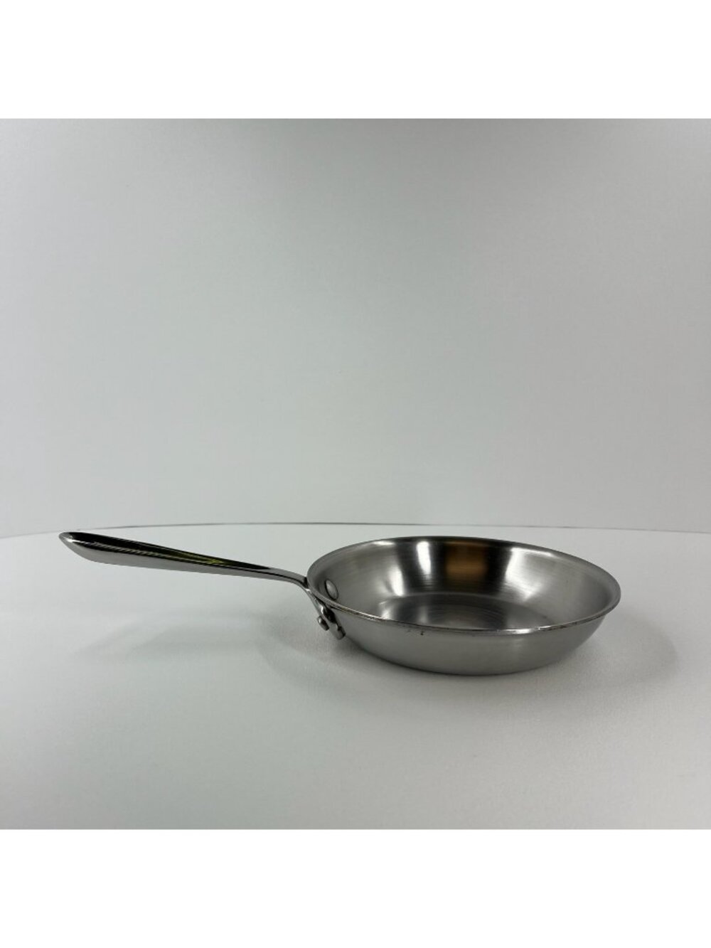 All-Clad 8" Stainless Steel Fry Pan Skillet Tri-Ply Bonded Cookware Round Silver